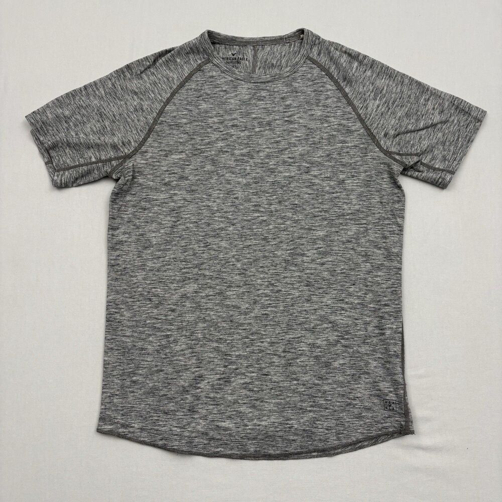 american eagle outfitters T Shirt Short Sleeve Men’s S Gray Active Flex Casual